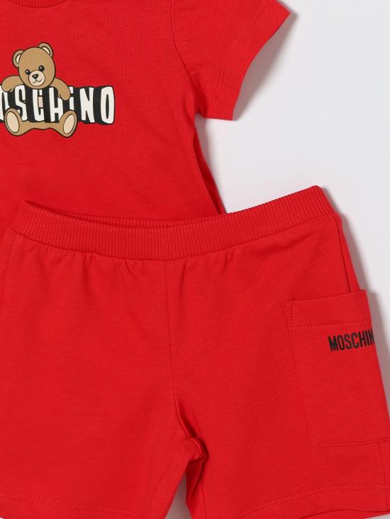 26SS [키즈] 모스키노 오버롤 MUG01ULCA19 50109 Red - MOSCHINO