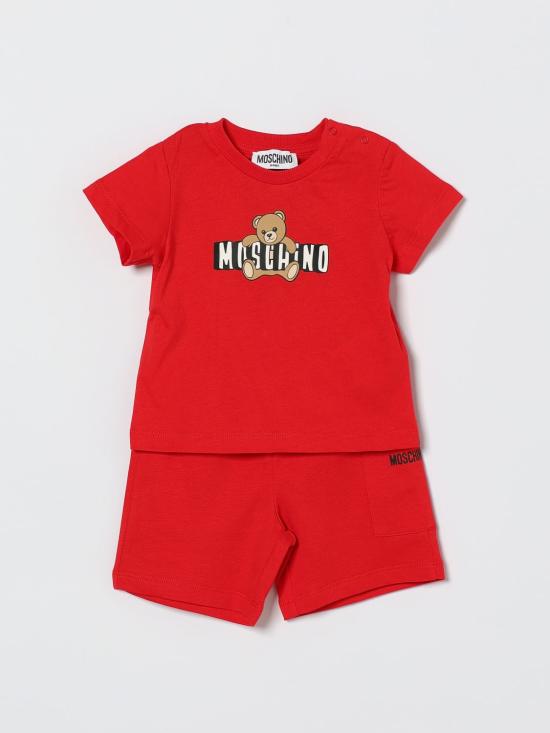 26SS [키즈] 모스키노 오버롤 MUG01ULCA19 50109 Red