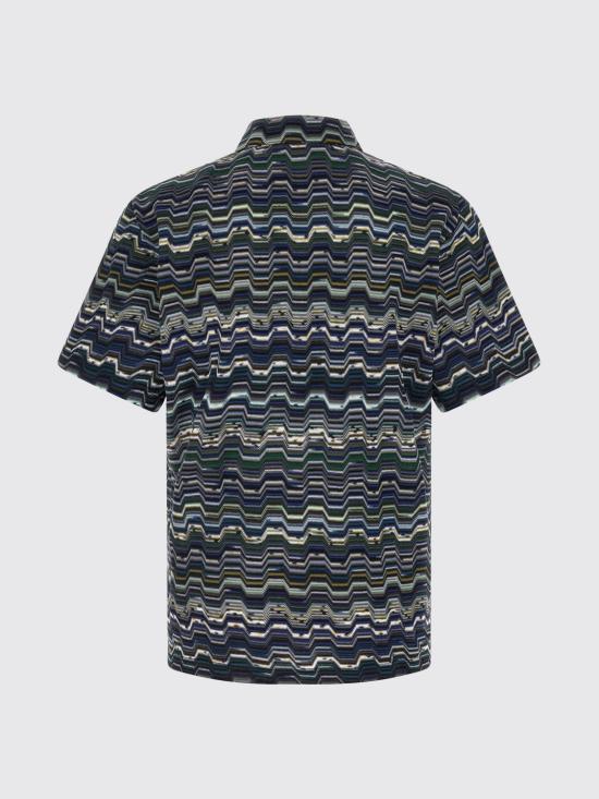 26SS 미소니 폴로 티셔츠 US26S20BBR014O S72Q1 Blue - MISSONI