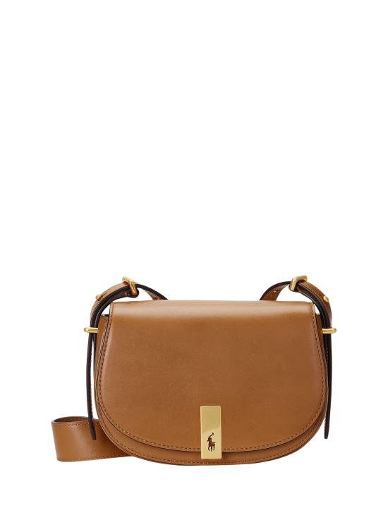 26SS 랄프 로렌 폴로 ID 레더 새들백 랄프 로렌 428891391 002 Brown