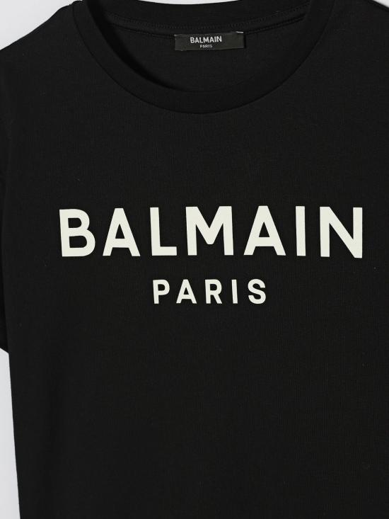 26SS [키즈] 발망 티셔츠 BY8R11Z3672 930BC Black - BALMAIN