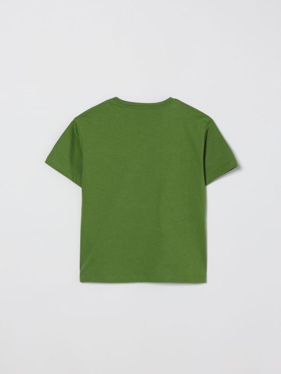 26SS [키즈] 발망 티셔츠 BY8P51Z3672 743 Green - BALMAIN