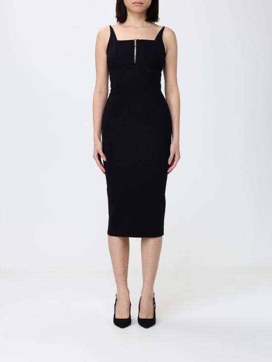 26SS 알마니 미디 원피스 XW002056AF21295 UC001 Black