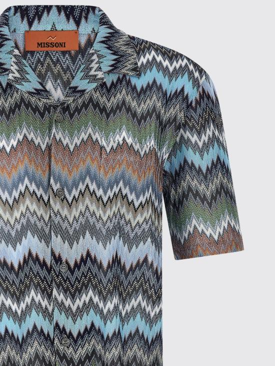 26SS 미소니 반팔 셔츠 US26SJ03BR014T S91RM Multicolor - MISSONI