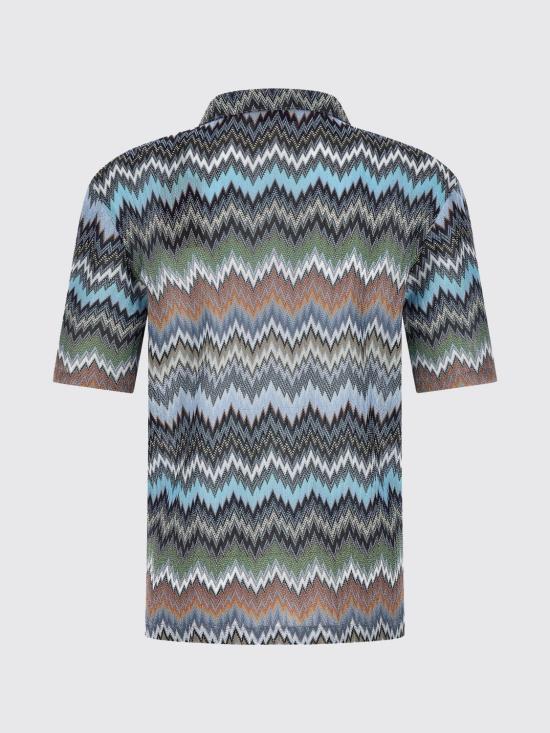 26SS 미소니 반팔 셔츠 US26SJ03BR014T S91RM Multicolor - MISSONI