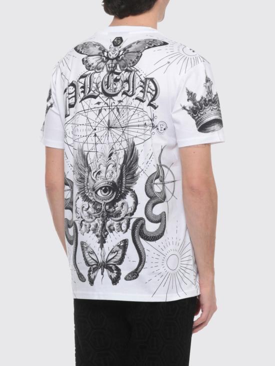 26SS 필립 플레인 반팔 티셔츠 SAFCMTK8850PJY002N 01 White - PHILIPP PLEIN