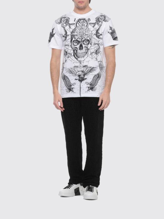 26SS 필립 플레인 반팔 티셔츠 SAFCMTK8850PJY002N 01 White - PHILIPP PLEIN