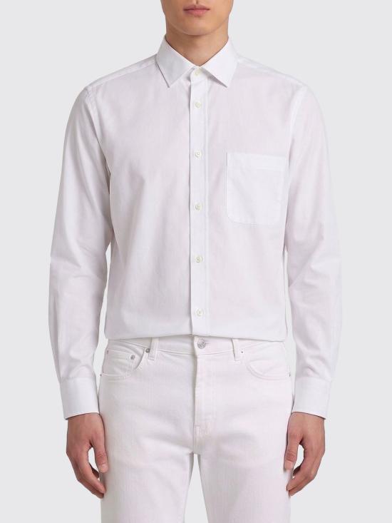 26SS 마르지엘라 Foiled 코튼 포플린 셔츠 S50DT0073S43001 102 White