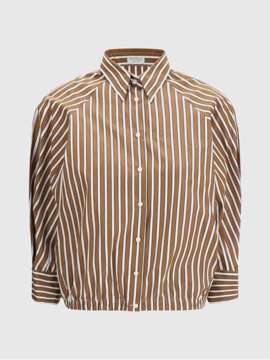 26SS 브루넬로 쿠치넬리 셔츠 MH749NA906 C003 Brown - BRUNELLO CUCINELLI