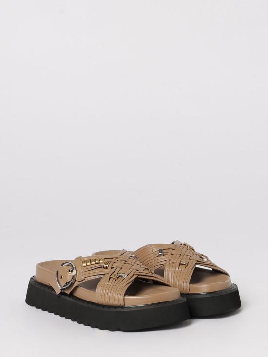 26SS 핑코 뮬/슬리퍼 SD0537P003 L15 Tobacco - PINKO