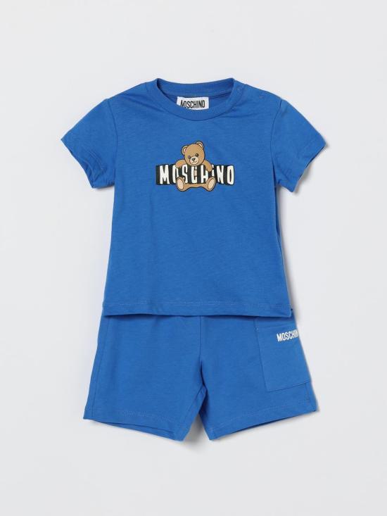 26SS [키즈] 모스키노 오버롤 MUG01ULCA19 40630 Gnawed Blue