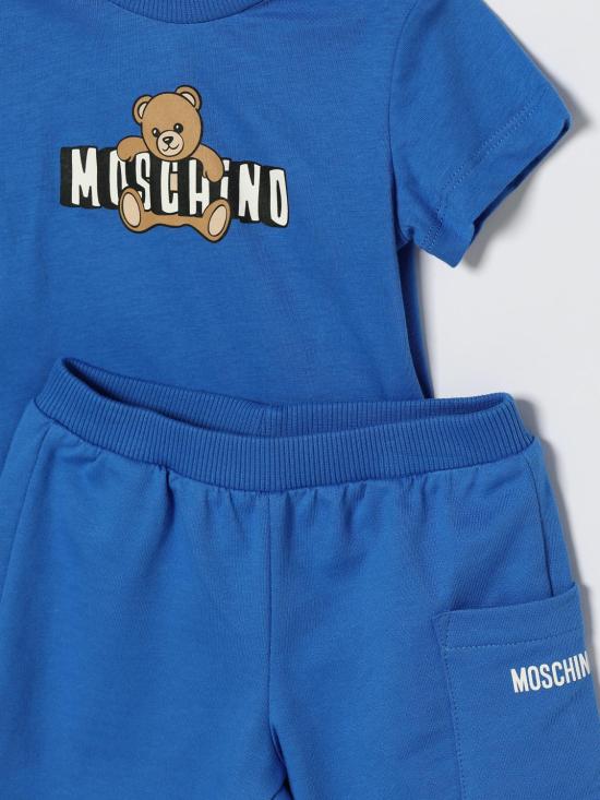 26SS [키즈] 모스키노 오버롤 MUG01ULCA19 40630 Gnawed Blue - MOSCHINO