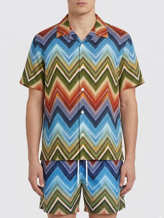 26SS 미소니 반팔 셔츠 BS26SJ01BW010Q SM9Z2 Multicolor