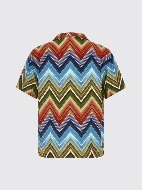 26SS 미소니 반팔 셔츠 BS26SJ01BW010Q SM9Z2 Multicolor - MISSONI