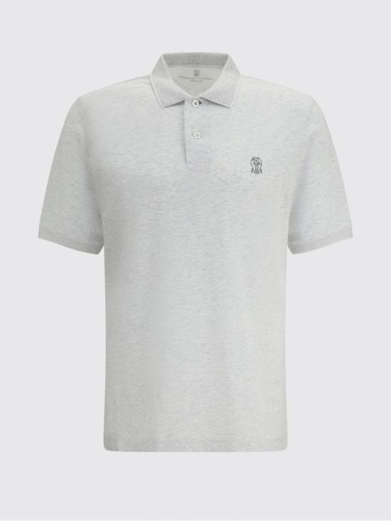 26SS 브루넬로 쿠치넬리 폴로 티셔츠 M0B139779G CY887 Pearl - BRUNELLO CUCINELLI