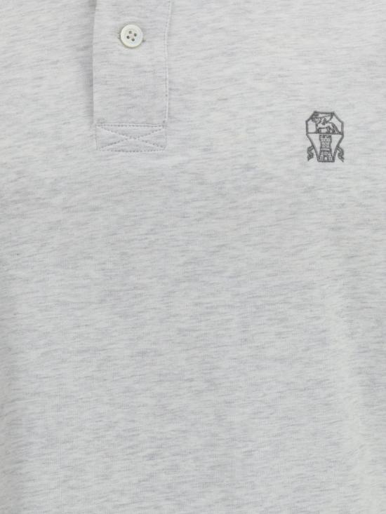 26SS 브루넬로 쿠치넬리 폴로 티셔츠 M0B139779G CY887 Pearl - BRUNELLO CUCINELLI