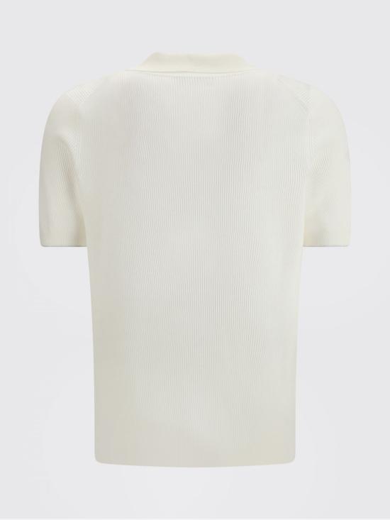 26SS 브루넬로 쿠치넬리 잉글리시 립 코튼 니트 폴로셔츠 M29400015 CO312 Smoke Grey - BRUNELLO CUCINELLI