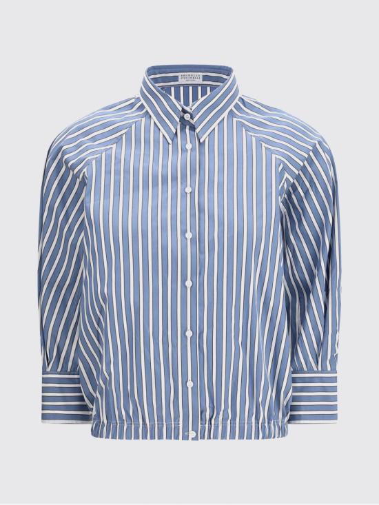 26SS 브루넬로 쿠치넬리 셔츠 MH749NA906 C001 Sky Blue - BRUNELLO CUCINELLI