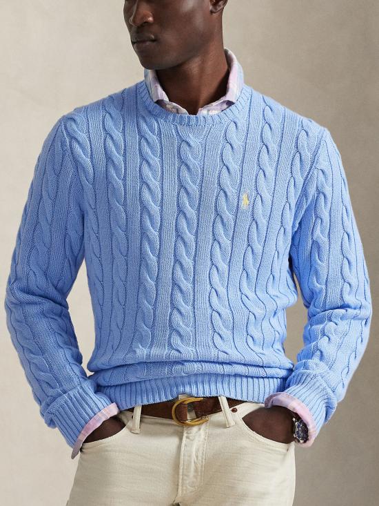 26SS 랄프 로렌 스웨터 710775885 535 Blue - RALPH LAUREN