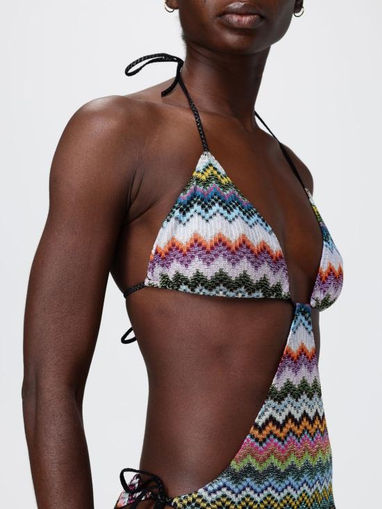 26SS 미소니 원피스 수영복 MS26SP0RBR014F SM9YJ Black - MISSONI