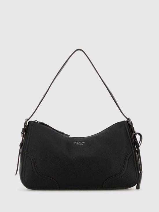 26SS 프라다 에이미 라지 레더 숄더백 1BC2802HIK F0002 Black
