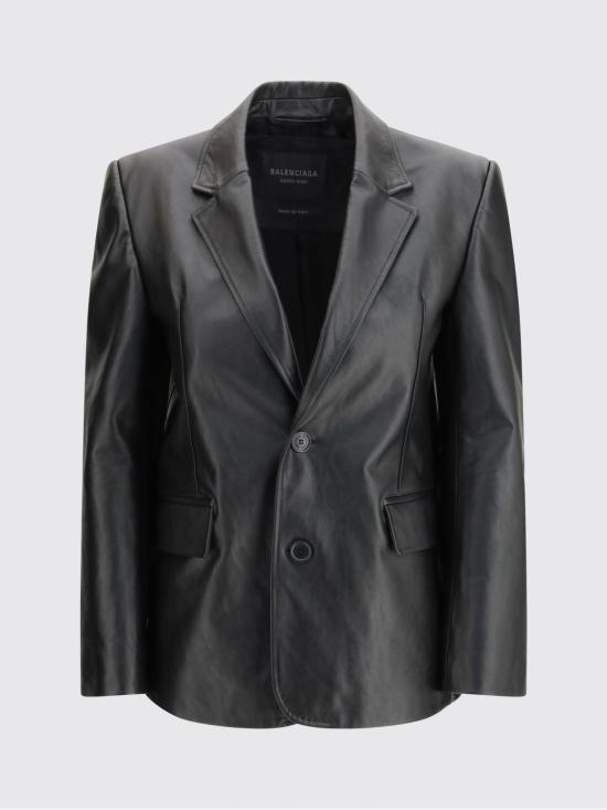 26SS 발렌시아가 수트 자켓 856379TQS04 1000 Black - BALENCIAGA