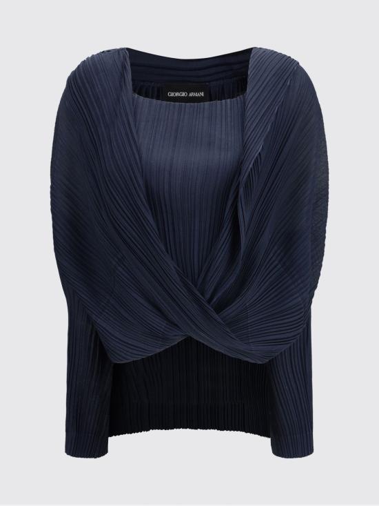 26SS 조르지오 아르마니 긴팔 티셔츠 GW003427AF23439 UB110 Blue - GIORGIO ARMANI