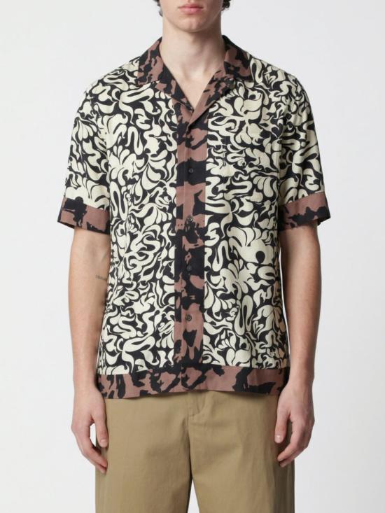 26SS 드리스 반 노튼 반팔 셔츠 207423084 900 Black