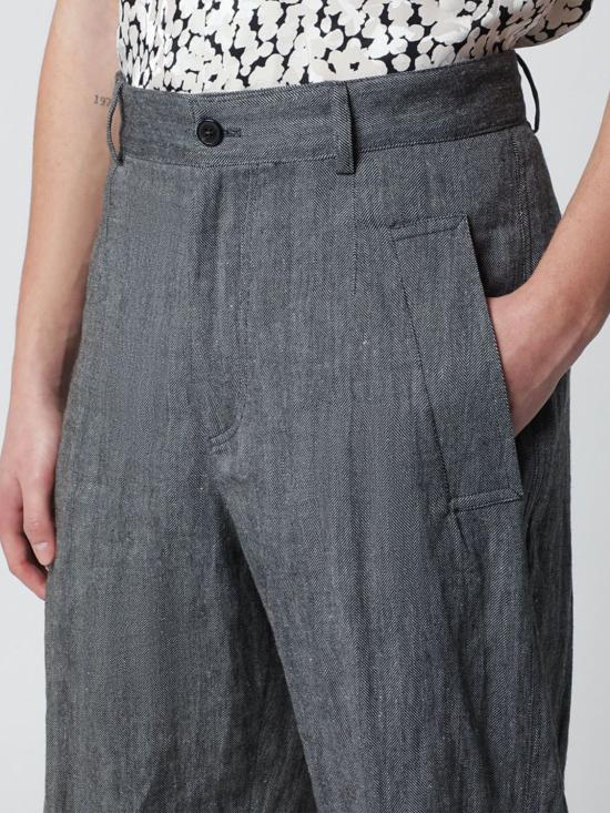 26SS 드리스 반 노튼 스트레이트 팬츠 209173131 900 Black - DRIES VAN NOTEN