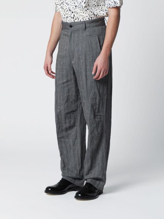 26SS 드리스 반 노튼 스트레이트 팬츠 209173131 900 Black - DRIES VAN NOTEN