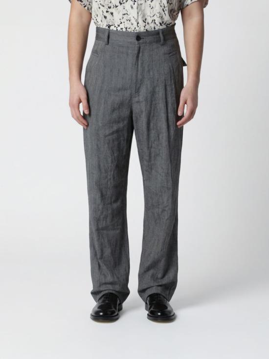 26SS 드리스 반 노튼 스트레이트 팬츠 209173131 900 Black