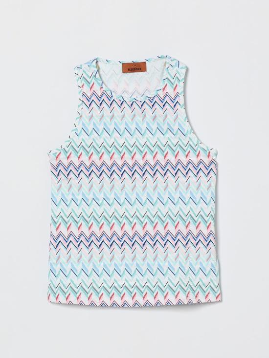 26SS [키즈] 미소니 티셔츠 MY8B12J0539 600RS Gnawed Blue