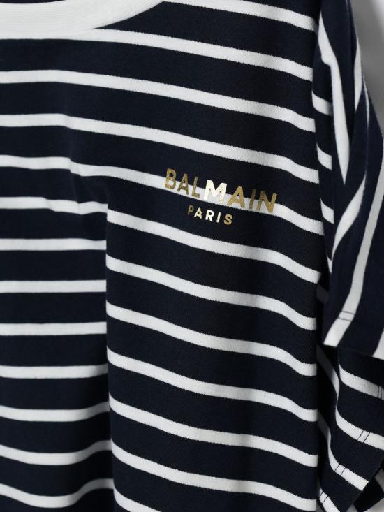 26SS [키즈] 발망 티셔츠 BY8B61Z3657 617BC Blue - BALMAIN