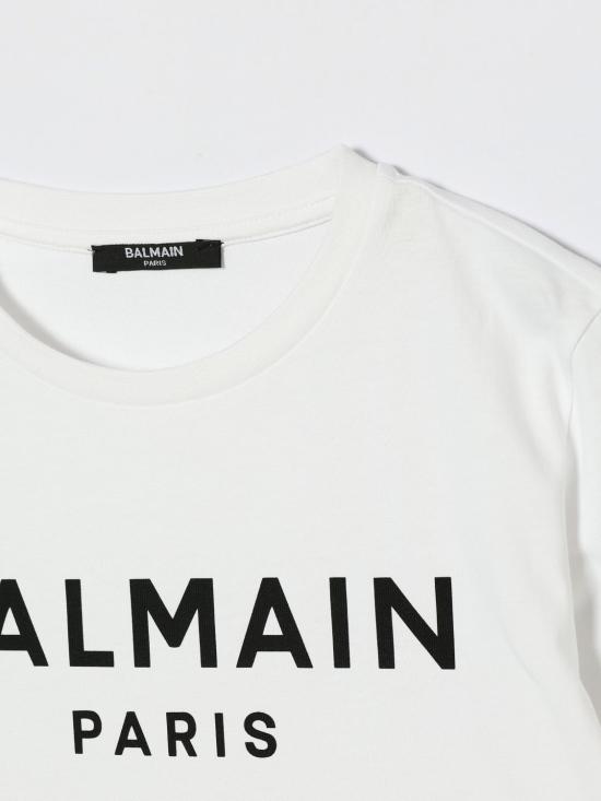 26SS [키즈] 발망 티셔츠 BY8R11Z3672 100NE White - BALMAIN