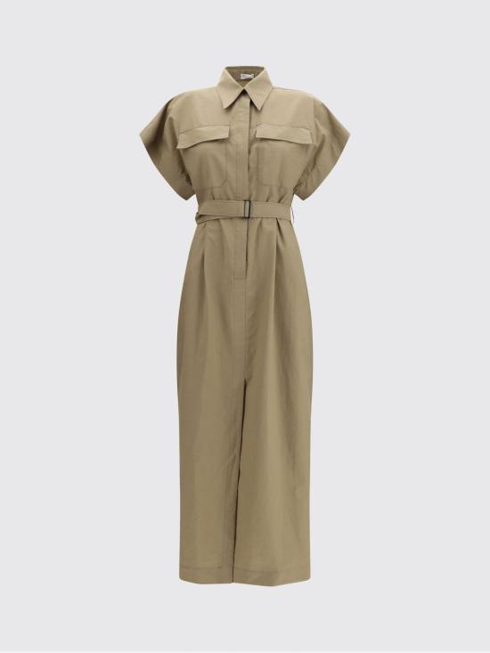 26SS 브루넬로 쿠치넬리 롱 원피스 ML140A5475 C9325 Brown - BRUNELLO CUCINELLI