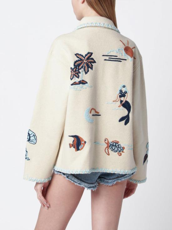 26SS 알라누이 자켓 LWHQ01BR26KNI001 1784 Beige - ALANUI