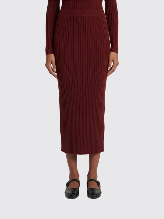 26SS 위켄드막스마라 롱 스커트 2615301011600 006 Red