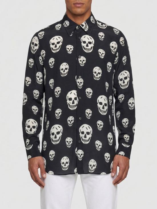 26SS 알렉산더 맥퀸 긴팔 셔츠 847303QRACU 1058 White