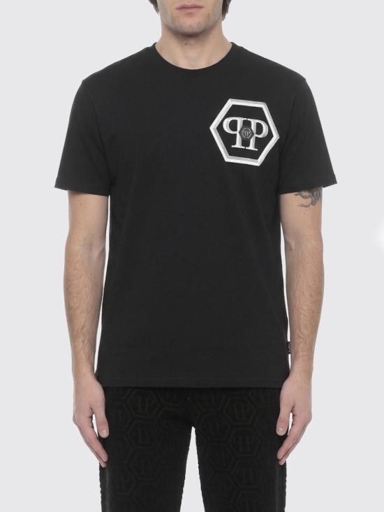 26SS 필립 플레인 반팔 티셔츠 SAFCMTK8886PJY002N 02 Black