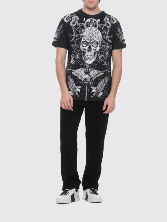 26SS 필립 플레인 반팔 티셔츠 SAFCMTK8850PJY002N 02 Black - PHILIPP PLEIN