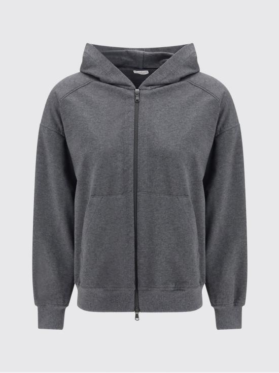 26SS 브루넬로 쿠치넬리 집업 스웨트셔츠 MH827FB706 C080 Grey - BRUNELLO CUCINELLI