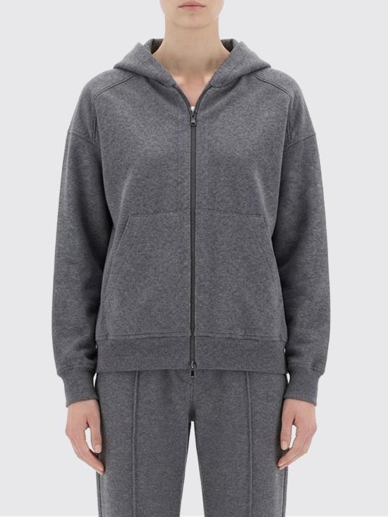 26SS 브루넬로 쿠치넬리 집업 스웨트셔츠 MH827FB706 C080 Grey