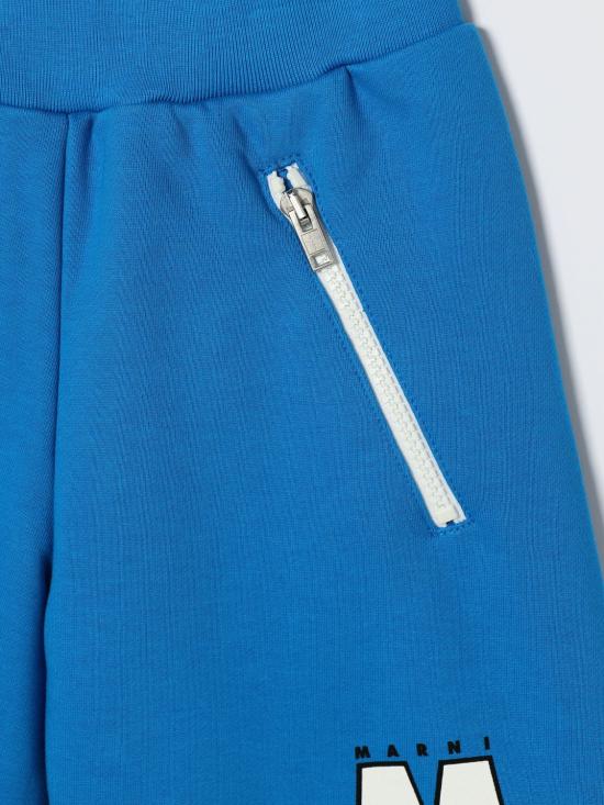 26SS [키즈] 마르니 쇼츠/버뮤다 M01780M00V0 0M859 Gnawed Blue - MARNI