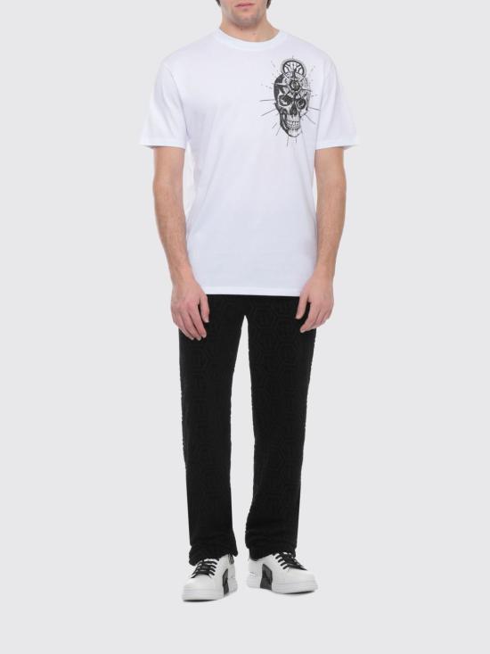 26SS 필립 플레인 반팔 티셔츠 SAFCMTK8857PJY002N 01 White - PHILIPP PLEIN