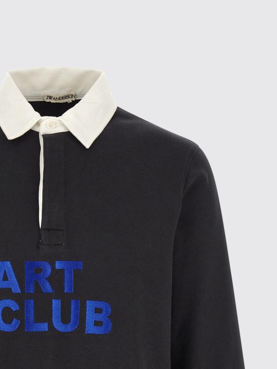 26SS JW앤더슨 폴로 티셔츠 JO0272PG1938 781 Black - JW ANDERSON