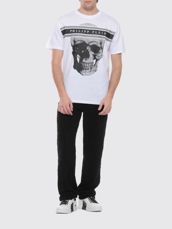 26SS 필립 플레인 반팔 티셔츠 SAFCMTK8881PJY002N 01 White - PHILIPP PLEIN