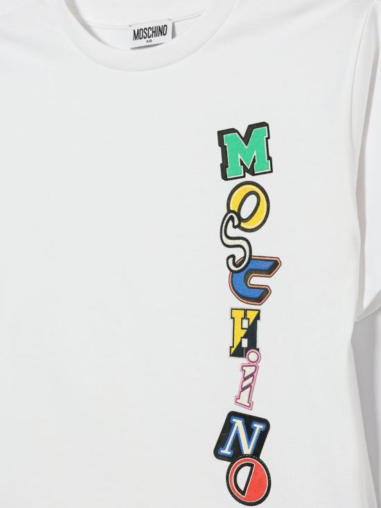26SS [키즈] 모스키노 티셔츠 HYM05GLAA02 10101 White - MOSCHINO