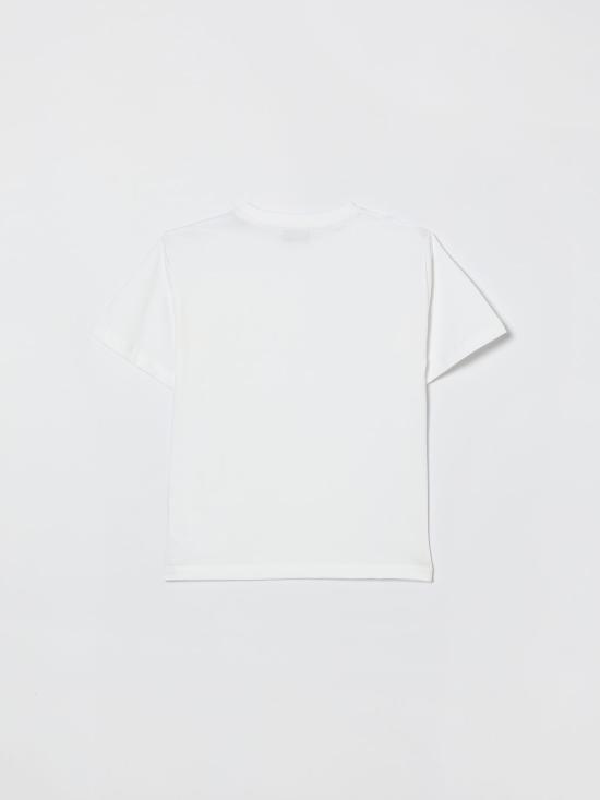 26SS [키즈] 모스키노 티셔츠 HYM05GLAA02 10101 White - MOSCHINO