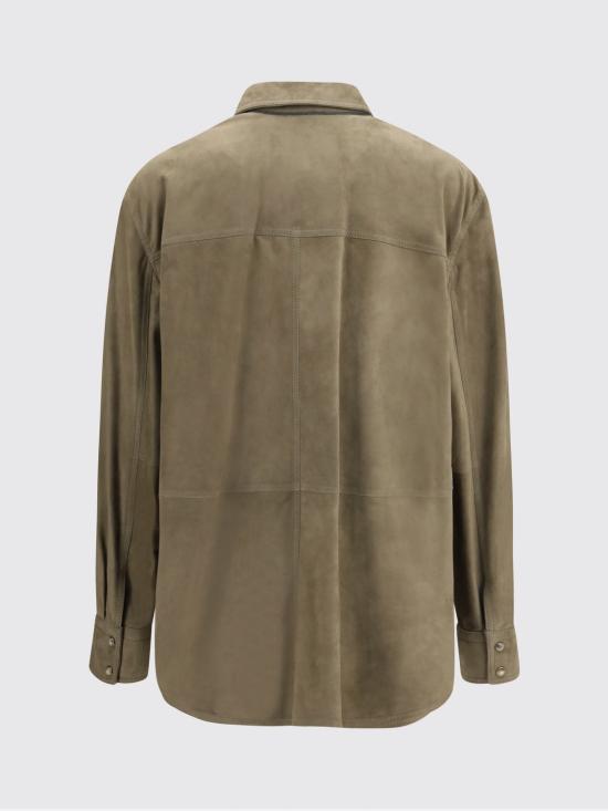 26SS 브루넬로 쿠치넬리 셔츠 MPCAL7436 C8850 Kaki - BRUNELLO CUCINELLI