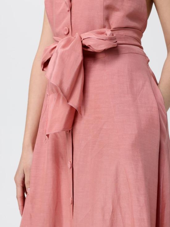 26SS 하니타 롱 원피스 HV38194572 VELVET Coral - HANITA